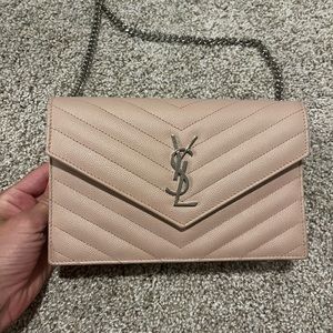 YSL Pink wallet on chain